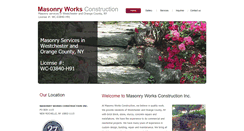 Desktop Screenshot of masonryworksconstruction.com